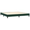 vidaXL Sommier &agrave; lattes de lit et matelas Vert fonc&eacute; 200x200cm Velours