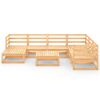 vidaXL Salon de jardin 8 pcs bois de pin massif