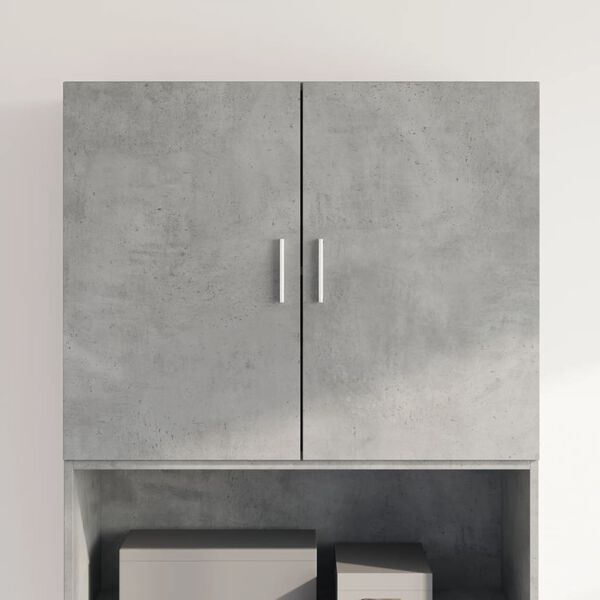 vidaXL Armoire murale gris b&eacute;ton 80x42,5x64 cm bois d'ing&eacute;nierie