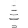 vidaXL Arbre de Noël en métal pour décoration noir 60 cm
