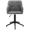 vidaXL Chaises pivotantes &agrave; manger lot de 4 gris clair tissu