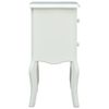 vidaXL Table de chevet Blanc 43x32x65 cm MDF