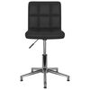 vidaXL Chaise pivotante de salle &agrave; manger Noir Similicuir