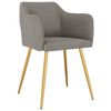 vidaXL Chaises &agrave; manger lot de 6 gris clair velours