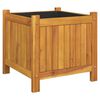 vidaXL Jardini&egrave;re avec doublure 42x42x40 cm bois massif d'acacia