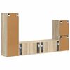 vidaXL Ensemble meuble TV 4 pcs Ch&ecirc;ne Sonoma Bois d'ing&eacute;nierie