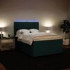 vidaXL Sommier &agrave; lattes de lit et matelas Vert fonc&eacute; 140x200cm Velours
