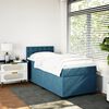 vidaXL Sommier &agrave; lattes de lit avec matelas bleu 80x200 cm velours