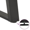 vidaXL Pieds de table à manger en U 2 pièces Anthracite 100 x (72-73) cm Acier