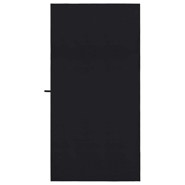 vidaXL Serviettes de sport 2 pcs Noir 200 x 100 cm
