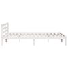 vidaXL Cadre de lit Blanc 215,5 x 185,5 x 69,5 cm Bois de Pin Massif