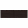 vidaXL Dessus de table bois massif trait&eacute; bordure assortie