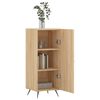vidaXL Buffet Ch&ecirc;ne sonoma 34,5x34x90 cm Bois d'ing&eacute;nierie