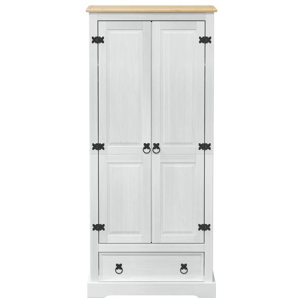 vidaXL Armoires avec tiroir Blanc 76 x 50 x 170 cm Pin massif