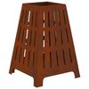 vidaXL Foyer de chemin&eacute;e Marron 50 x 50 x 70 cm Acier patin&eacute;