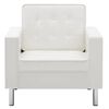 vidaXL Fauteuil Blanc 75x70x75 cm Similicuir