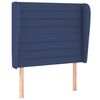 vidaXL Sommier &agrave; lattes de lit avec matelas Bleu 80x200 cm Tissu