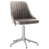 vidaXL Chaises pivotantes &agrave; manger lot de 6 gris clair velours