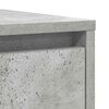 vidaXL Buffet gris b&eacute;ton 29,5x34x76 cm bois d'ing&eacute;nierie
