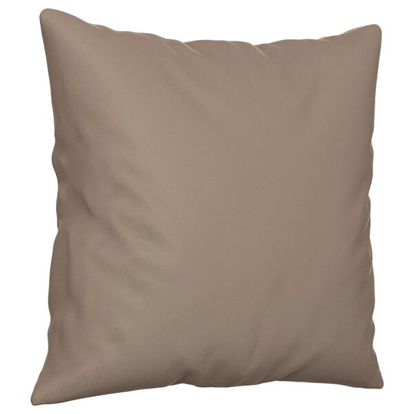 vidaXL Coussins d&eacute;coratifs lot de 2 Taupe 40x40 cm Tissu microfibre