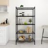 vidaXL &Eacute;tag&egrave;re de rangement 5 niveaux 90x35x180 cm Noir 250 kg
