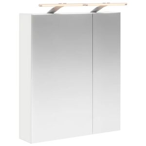 vidaXL Armoire Miroir de Salle de Bain Blanc 60 x 14,5 x 70 cm