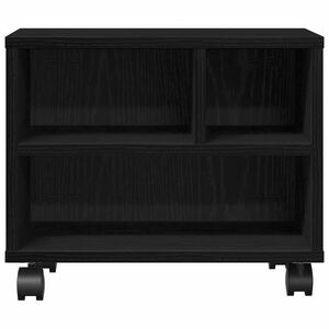 vidaXL Support d'imprimante Ch&ecirc;ne noir 41 x 32 x 34,5 cm
