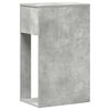vidaXL Support de tour d'ordinateur et tiroir gris b&eacute;ton 30x44x74 cm