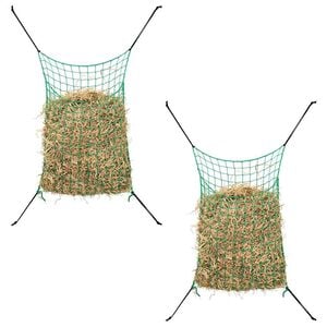 vidaXL Filet &agrave; foin 2 pcs Rectangulaire 0,9 x 1 m PP