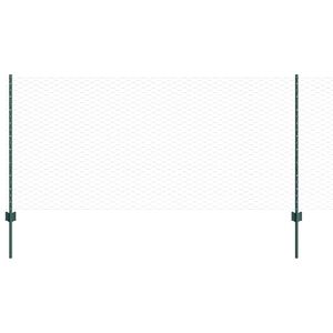 vidaXL Cl&ocirc;ture hexagonale avec poteau 50 x 1 m Acier recouvert de PVC