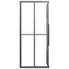 vidaXL Cabine de douche ESG semi-d&eacute;poli 90x70x180 cm Noir