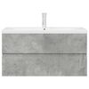 vidaXL Ensemble de meubles de salle de bain 2 pcs gris b&eacute;ton