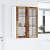 vidaXL Armoire suspendue avec stockage Bois ancien 80 x 31 x 100 cm