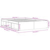 vidaXL Cadre de lit sans matelas sonoma gris 140x190 cm