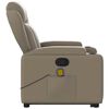 vidaXL Fauteuil inclinable de massage Cappuccino Similicuir