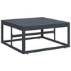 vidaXL Ensemble de canap&eacute; de jardin avec coussin 11 pcs Noir Acier