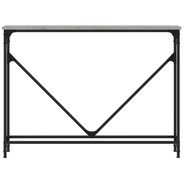 vidaXL Table console sonoma gris 102x22,5x75 cm bois d'ing&eacute;nierie