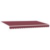 vidaXL Auvent R&eacute;tractable Bordeaux 400 x 200 cm tissu