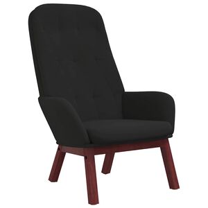 vidaXL Chaise de relaxation Noir Velours