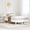 vidaXL Cadre de lit sans matelas blanc 100x200 cm bois de pin massif