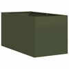 vidaXL Jardini&egrave;re vert olive 40x80x40 cm acier lamin&eacute; &agrave; froid