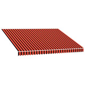 vidaXL Toile d'auvent Orange et marron 4x3 m