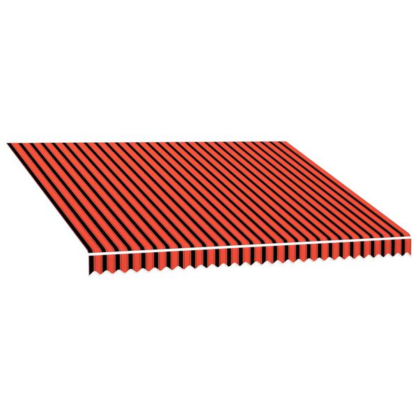 vidaXL Toile d'auvent Orange et marron 4x3 m