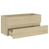 vidaXL Ensemble de meubles de salle de bain Ch&ecirc;ne sonoma Agglom&eacute;r&eacute;