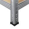 vidaXL &Eacute;tag&egrave;res de rangement &agrave; 5 niveaux 2 pcs acier bois d'ing&eacute;nierie