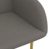 vidaXL Chaises &agrave; manger lot de 2 gris fonc&eacute; velours