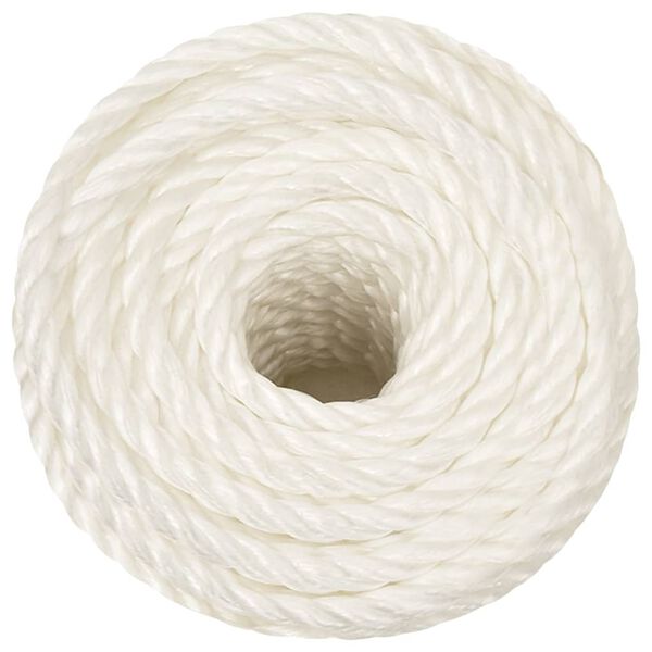 vidaXL Corde de travail Blanc 14 mm 50 m polypropyl&egrave;ne