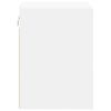 vidaXL Armoires murales de garage 2 pcs blanc bois d'ingénierie
