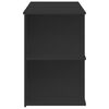 vidaXL Bureau noir 140x50x75 cm bois d'ing&eacute;nierie