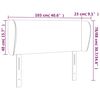 vidaXL T&ecirc;te de lit avec oreilles Cappuccino 103x23x78/88 cm Similicuir